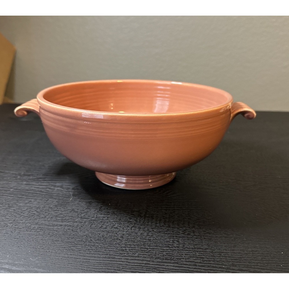 Fiestaware Vintage Rose Footed Casserole Fiesta HLC USA Homer Laughlin 1950's